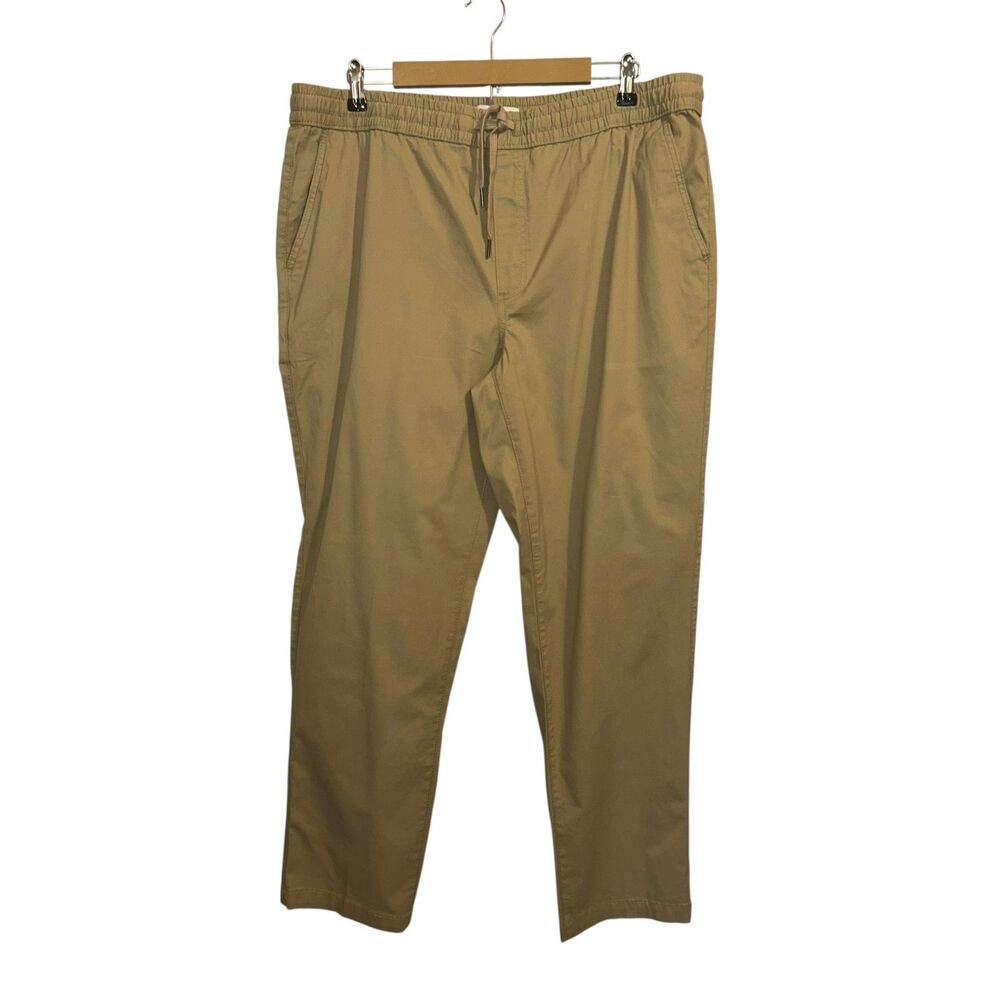 Sonoma Khaki Drawstring Pants Size XL Pull On Chino Jogger Pants